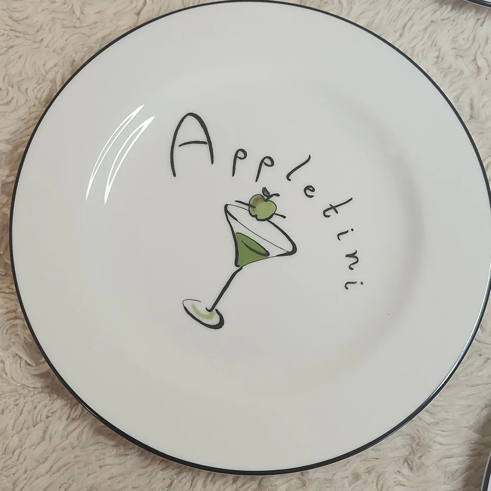 Pottery Barn Martini Dessert Plates